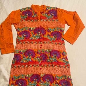 Handmade Croquet Dress With Flowers